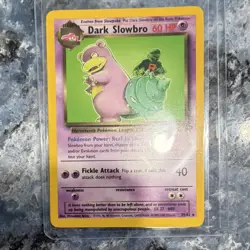 Pokemon Dark Slowbro Team Rocket 29/82 Rare Unlimited 2000 60 HP Regular Card - Image 1