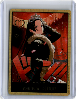 DON!! Card (Boa Hancock) (Gold) Extra Booster: One Piece Heroines Edition Foil - Image 1