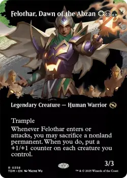 Felothar Dawn of the Abzan - Borderless FOIL - MtG Tarkir Dragonstorm - NM - Image 1