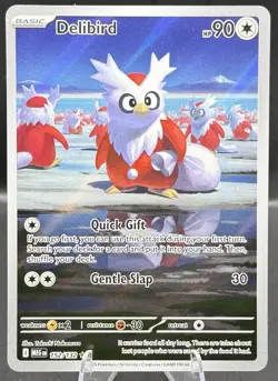 Pokemon Delibird 152/132 Mega Evolution Illustration Rare Card NM - Image 1