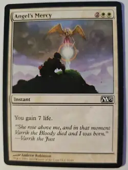 MTG Magic The Gathering Card Angel's Mercy Instant White M13 - Image 1