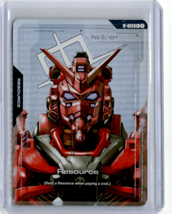 Red Gundam Resource Foil - R-013 - C+ NM - Gundam TCG Card Game - Image 1