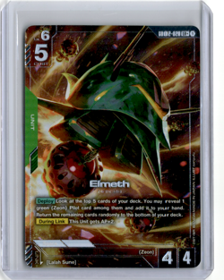 Gundam Card Game Dual Impact GD02 Elmeth GD02-020 LR+ Alt Art Holo Foil Rare - Image 1
