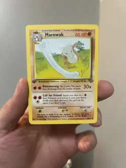 Pokemon Marowak 39/64 Jungle 1st Edition Uncommon Regular English TCG Card NM - Image 1