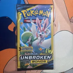 Pokemon TCG Sun & Moon Unbroken Bonds 3 Card Boaster Pack Sealed Art Set 4 Packs - Image 4