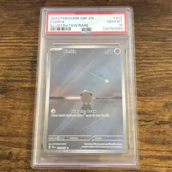 Cleffa 202/197 Illustration Rare Obsidian Flames Pokemon Card PSA 10 GEM MINT - Image 1