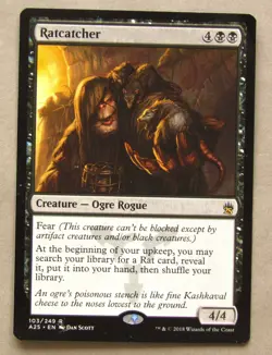 MTG RATCATCHER (X1) MASTERS 25 NM NEVER PLAYED Magic Card - Image 1