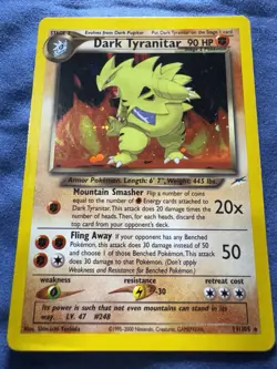 Dark Tyranitar - 11/105 - Pokemon Neo Destiny Holo Card - Image 1