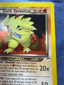 Dark Tyranitar - 11/105 - Pokemon Neo Destiny Holo Card - Image 3