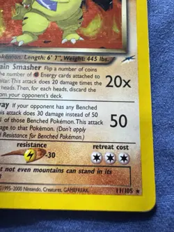 Dark Tyranitar - 11/105 - Pokemon Neo Destiny Holo Card - Image 4