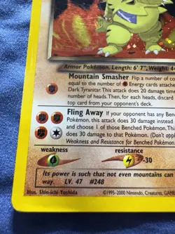 Dark Tyranitar - 11/105 - Pokemon Neo Destiny Holo Card - Image 5