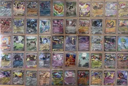 Pack Fresh Lot Of 50 EX And Art Rare Pokemon Cards. Sleeved And Cased. - Image 1