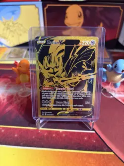Zacian V SWSH076 SWSH: Sword & Shield Promo Card Gold NM - Image 3
