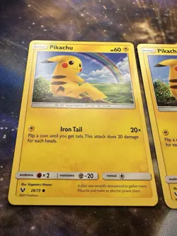 Pikachu Shining Legends - Pokemon LP 28/73 FREE SHIPPING 2 Card Lot - Image 3