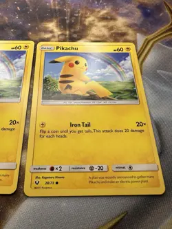 Pikachu Shining Legends - Pokemon LP 28/73 FREE SHIPPING 2 Card Lot - Image 5