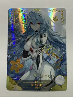 Rei Ayanami Evangelion 10M04 SSR Goddess Story Foil Anime Waifu Card Girl Holo - Image 1