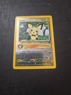 Pokemon Pichu Reverse Holo Black Star Promo Card 35 WOTC - Image 1