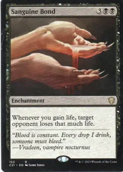 MTG: Commander 2021: Sanguine Bond: Lightly Played Condition - Image 1