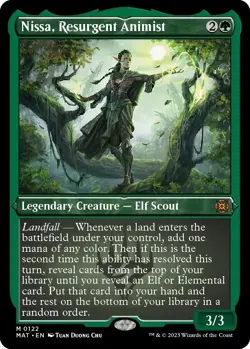 Nissa, Resurgent Animist (Foil Etched) M March of the Machine: The Aftermath 122 - Image 1