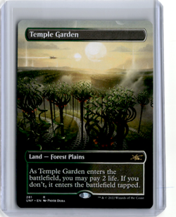 Temple Garden #281 MTG Unfinity UNF Rare Borderless Mint/Near Mint Regular - Image 1