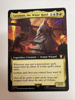 Saruman, The White Hand Mythic Rare Tales Of Middle Earth #91 Mythic - Image 1