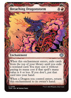 Breaching Dragonstorm - Showcase Tarkir: Dragonstorm MTG - Image 1