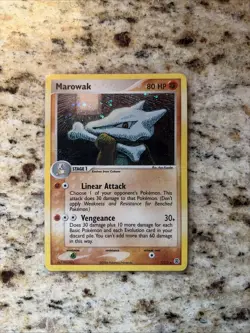Pokemon Marowak Holo Rare EX FireRed & LeafGreen 7/112 80HP Stage 1 - Image 1