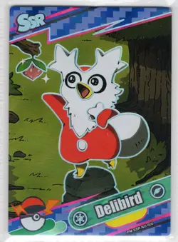 Delibird PM-SSR No. 005 SSR Holo Eif Origin 4.0 Non-TCG Pokemon - Image 1