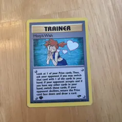 Pokemon TCG Misty's Wish 108/132 (1st Edition / Gym Challenge / 2000 / - Image 1