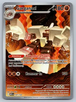 Garganacl 147/132 Illustration Rare Mega Evolution Pokemon Near Mint - Image 1