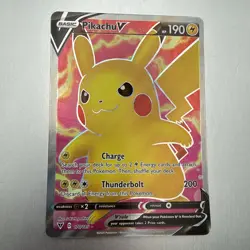 Pokemon TCG Pikachu V 170/185 Full Art Ultra Rare – Vivid Voltage NM/Holo - Image 1
