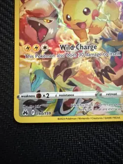 Pokemon Pikachu Full Art Holo Basic Card 160/159 70 HP 2023 Pokemon TCG - Image 5