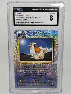 Pidgey 85/110 Legendary Collection Reverse Holo Pokemon CGC 8 - Image 1