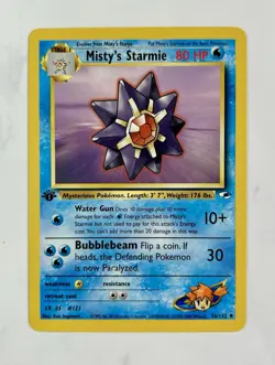 Misty's Starmie 2000 Pokemon Gym Heroes 1st Edition Uncommon #56/132 * NM - Image 1