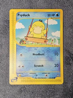 Pokemon TCG Aquapolis Psyduck Card 104/147 LP E-reader Card - Image 3