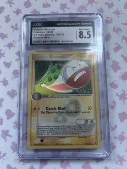 Pokemon 2005 EX Delta Species #21 Reverse Holo Rare Holon’s Electrode CGC 8.5 - Image 1