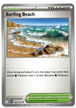 Surfing Beach - 129/132 - Pokemon Mega Evolution - Image 1