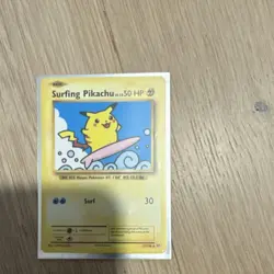 Pokemon Surfing Pikachu Evolutions Secret Rare 111/108 50 HP Surf Attack Card - Image 1
