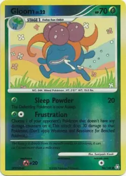 1x Gloom - 96/146 - Common - Reverse Holo Damaged Pokemon Diamond & Pearl Legend - Image 1