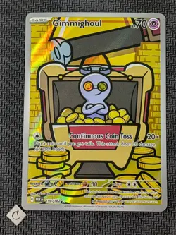 Gimmighoul 198/182 - Paradox Rift Illustration Rare Holo Pokemon TCG NM - Image 1
