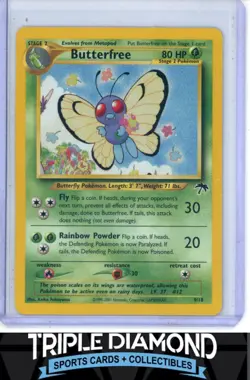 2001 Pokemon Southern Islands #9/18 Butterfree V656 - Image 1