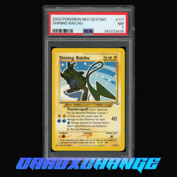 2002 Pokemon Neo Destiny 111 Shining Raichu PSA 7 Near Mint - Image 1
