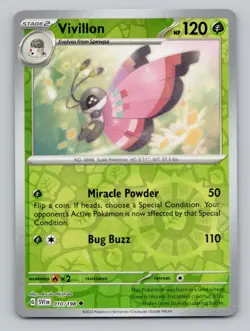 Reverse Holo Vivillon 010/198 Uncommon SV01: Scarlet & Violet Base Set Pokemon - Image 1