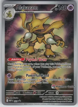 Alakazam - (Pokemon Center Exclusive) Promo ME: Mega Evolution Promo 009 NM - Image 1