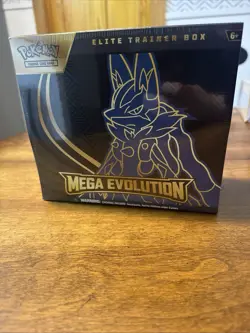 Pokemon TCG Mega Evolution Lucario ETB Elite Trainer Box NEW FACTORY SEALED - Image 1