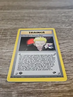 1st EDITION Lt Surge's Secret Plan Gym Challenge 107/132 rare NM - Image 3