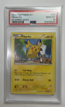 2015 Pokemon XY PIKACHU Roaring Skies PSA 10 ** OH6923 - Image 1