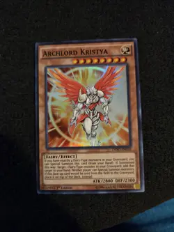 DESO-EN050 Archlord Kristya Super Rare Yu-Gi-Oh Card 1st Edition - Image 1