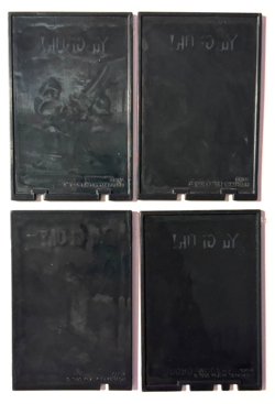 Yu-Gi-Oh! 1996 Collectible Card Plate Lot (4) w/ Red Eyes Black Dragon - Image 2