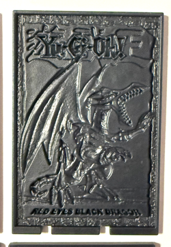 Yu-Gi-Oh! 1996 Collectible Card Plate Lot (4) w/ Red Eyes Black Dragon - Image 3